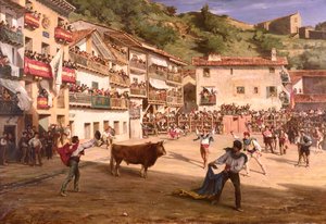 Combattimento di addestramento in Biscaglia, 1869 da Gustave Colin